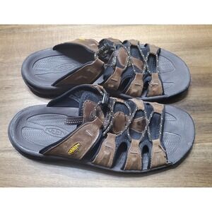 Keen Targhee III Sandals Mens Size 10 Brown Leather Waterproof Trail Hiking